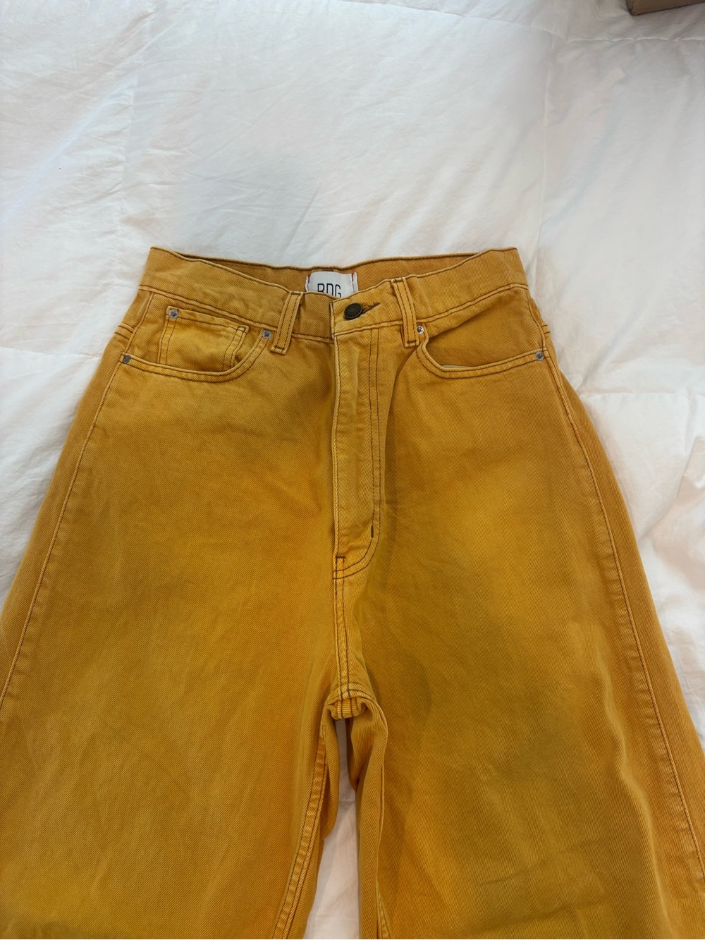 BDG (urban outfitters) Mustard Yellow High-Rise ‘Rih’ Barrel Jeans 🌻